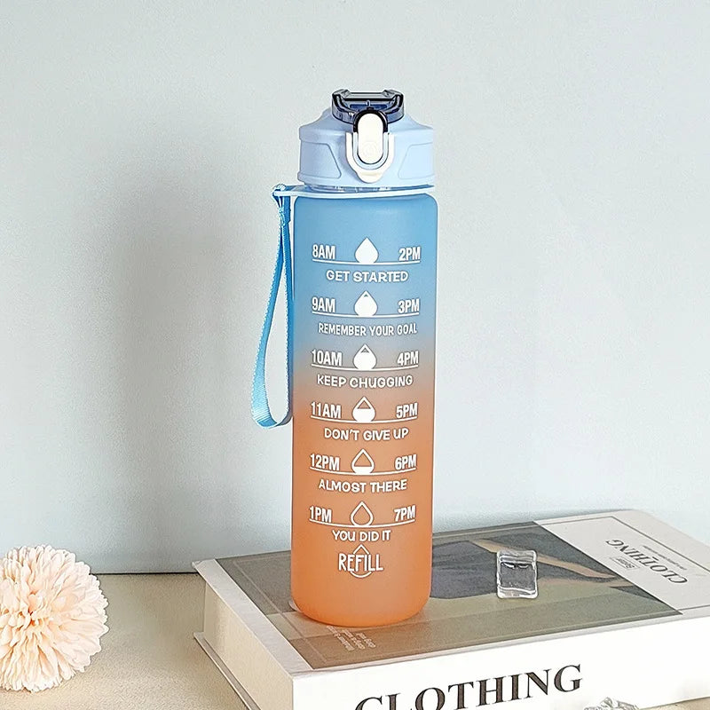 HydraFlow Motivational Water Bottle - 900ml