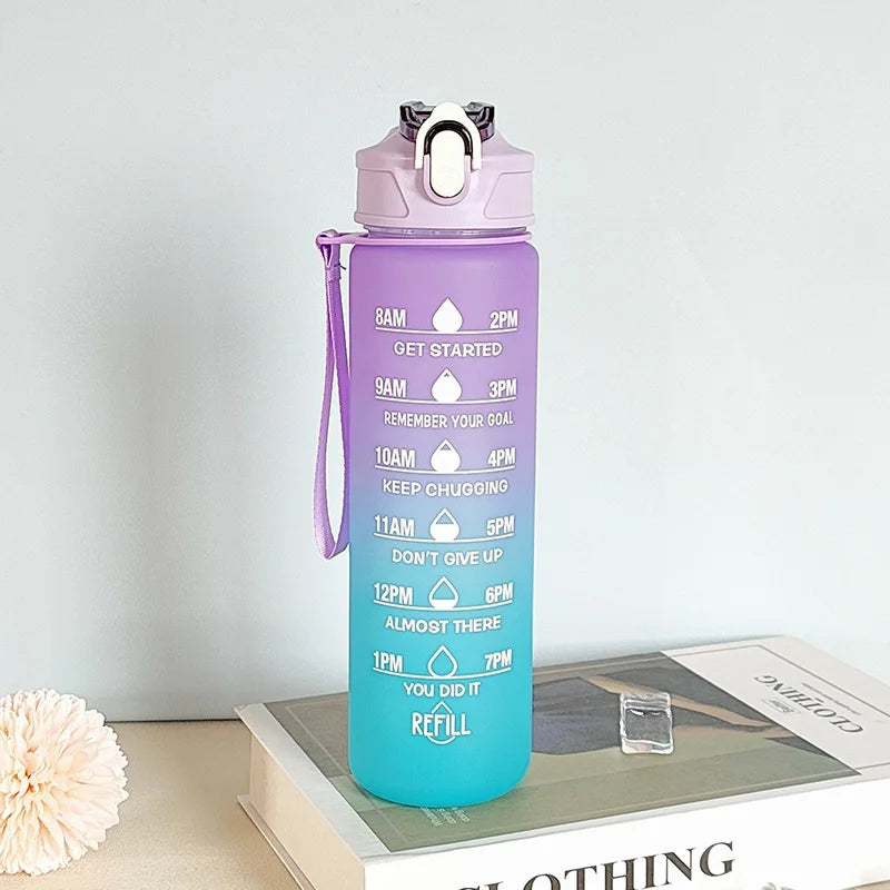 HydraFlow Motivational Water Bottle - 900ml