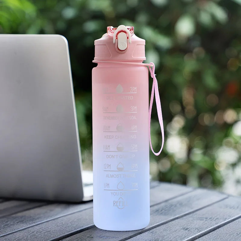 HydraFlow Motivational Water Bottle - 900ml