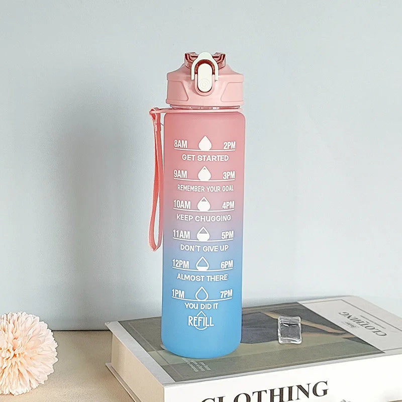 HydraFlow Motivational Water Bottle - 900ml