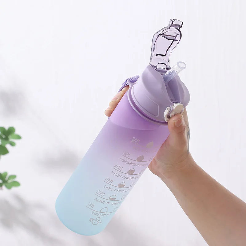 HydraFlow Motivational Water Bottle - 900ml