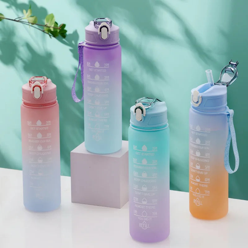 HydraFlow Motivational Water Bottle - 900ml